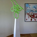 GREEN ON WHITE
Concrete/Steel
7' x 2'